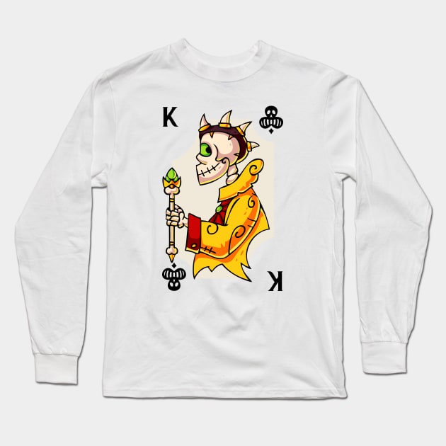 Easy Halloween Playing Card Costume: King of Clubs Long Sleeve T-Shirt by SLAG_Creative